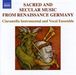 Geistliche & weltliche Musik aus der Renaissance (Deutschl.), CD