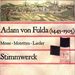 Adam von Fulda (1445-1505): Messe, CD