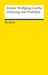Johann W. von Goethe: Dichtung und Wahrheit, Buch