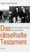 Klaus-Peter Schmid: Das rätselhafte Testament, Buch