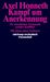 Axel Honneth: Kampf um Anerkennung, Buch