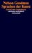 Nelson Goodman: Sprachen der Kunst, Buch