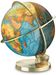 Columbus Leuchtglobus Planet Erde 483472. Classic Line. Duplex. Messingfarbener Fuß, Buch