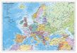 Staaten Europas, politisch 1 : 7 500 000. Wandkarte Kleinformat ohne Metallstäbe, Buch