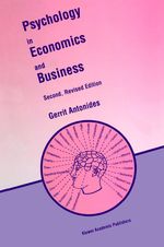 G. Antonides: Psychology in Economics and Business, Buch