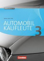 Automobilkaufleute 03. Fachkunde, Buch