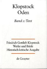 Klaus Hurlebusch: Oden. Bd.1, Buch