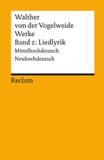 Walther von der Vogelweide: Werke 2. Liedlyrik, Buch