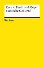 Conrad F. Meyer: Sämtliche Gedichte, Buch