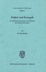 Petra Christian: Einheit und Zwiespalt, Buch