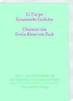 Li Tai-po: Gesammelte Gedichte, Buch