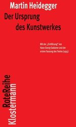 Martin Heidegger: Der Ursprung des Kunstwerks, Buch