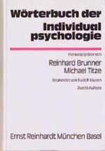 Wörterbuch der Individualpsychologie, Buch