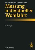 Michael Ahlheim: Messung individueller Wohlfahrt, Buch
