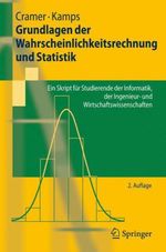 Erhard Cramer: Grundlagen der Wahrscheinlichkeitsrechnung und Statistik, Buch