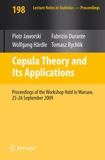 Copula Theory and Its Applications, Buch