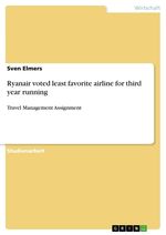 Sven Elmers: Ryanair voted least favorite airline for third year running, Buch