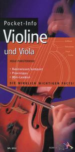 Hugo Pinksterboer: Pocket-Info Violine und Viola, Buch