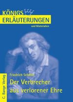 Rüdiger Bernhardt: Der Verbrecher aus verlorener Ehre, Buch