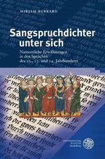 Mirjam Burkard: Sangspruchdichter unter sich, Buch