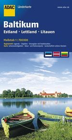 ADAC LänderKarte Baltikum 1 : 550 000, Buch