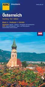 ADAC UrlaubsKarte Österreich 06: Vorarlberg, Tirol, Südtirol 1 : 150 000, Buch