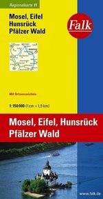 Falk Regionalkarte 11. Mosel, Eifel, Hunsrück, Pfälzer Wald 1 : 150 000, Buch