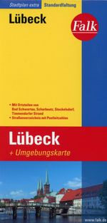 Falk Stadtplan Extra Lübeck mit Umgebungskarte, Buch