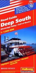 Hallwag USA Road Guide 10. Deep South 1 : 1 200 000, Buch
