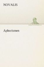 Novalis: Aphorismen, Buch