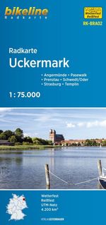 Bikeline Radkarte Uckermark, Schorfheide, Ruppiner Land 1 : 75 000, Buch