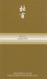 Du Fu: Gedichte, Buch