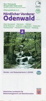 Nördlicher Vorderer Odenwald 1 : 20 000. Topographische Freizeitkarte 2, Buch