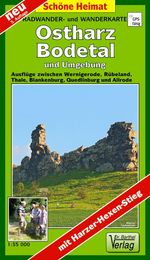 Radwander- und Wanderkarte Ostharz, Bodetal und Umgebung 1 : 35 000, Buch