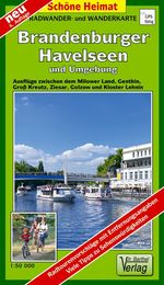 Brandenburger Havelseen und Umgebung 1 : 35 000. Radwander- und Wanderkarte, Buch