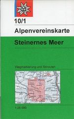 DAV Alpenvereinskarte 10/1 S Steinernes Meer 1 : 25 000 Wegmarkierungen und Skirouten, Buch