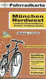 München-Nordwest 1 : 40 000. Fahrradkarte, Buch