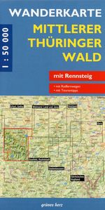 Mittlerer Thüringer Wald 1 : 50 000 Wanderkarte, Buch
