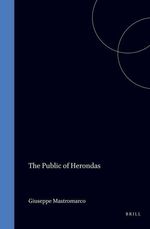 Giuseppe Mastromarco: The Public of Herondas, Buch