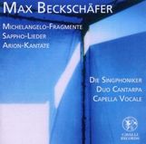 Max Beckschäfer (geb. 1952): Sappho-Gesänge Nr.1-8, CD