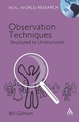 Bill Gillham: Observation Techniques: Structured to Unstructured, Buch