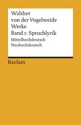 Walther von der Vogelweide: Werke 1. Spruchlyrik, Buch
