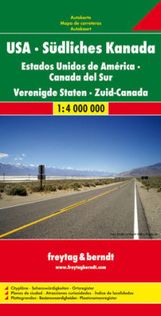 USA. Südliches Kanada 1 : 4 000 000. Autokarte, Diverse