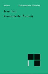 Jean Paul: Vorschule der Ästhetik, Buch