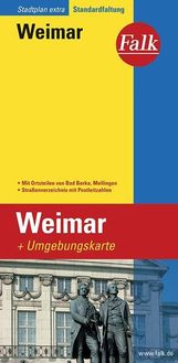 Falk Stadtplan Extra Weimar mit Umgebungskarte, Buch