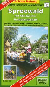 Spreewald mit Märkischer Heidelandschaft 1 : 35 000. Grosse Radwander- und Wanderkarte, Buch