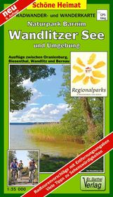 Naturpark Barnim, Wandlitzsee und Umgebung 1 : 35 000. Radwander- und Wanderkarte, Diverse