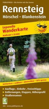Wanderkarte Rennsteig 1 : 25 000, Diverse