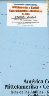 Mittelamerika / Karibik 1 : 4 500 000 Kontinentkarte, Diverse
