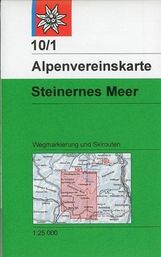 DAV Alpenvereinskarte 10/1 S Steinernes Meer 1 : 25 000 Wegmarkierungen und Skirouten, Diverse